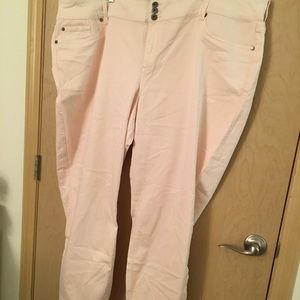 Torrid Pastel Light Pink/Cream Jeans